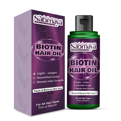 Biotin Hair Oil – Boosts Hair Growth, Deep Hair Treatment, Anti-Dandruff, Makes Hair Smooth & Shiny