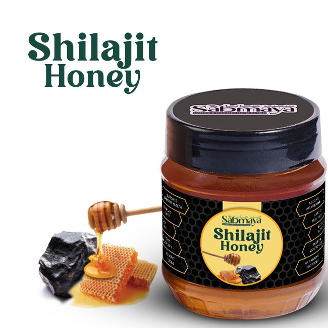 Shilajit Honey - Made with Fresh Gold Blood of Mountains, Good for Heart Health, Improves Brain Function