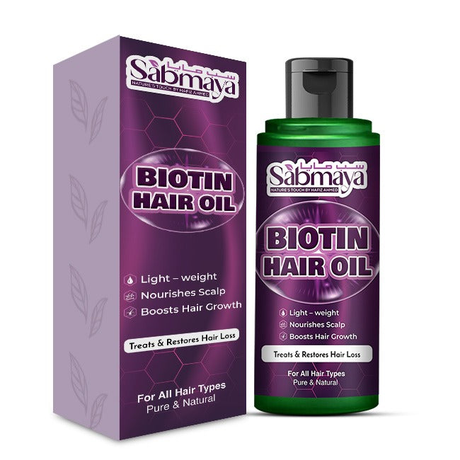 Biotin Hair Oil – Boosts Hair Growth, Deep Hair Treatment, Anti-Dandruff, Makes Hair Smooth & Shiny